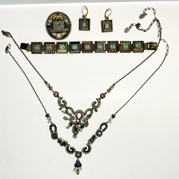 Lot of Ayala bar jewelry, artisan necklaces, earrings, bracelet, pin